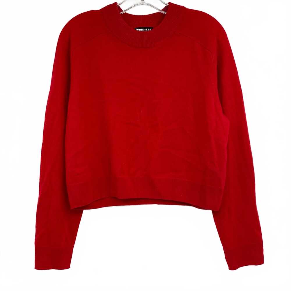 Whistles Red Cashmere Knit Sweater | Women’s M